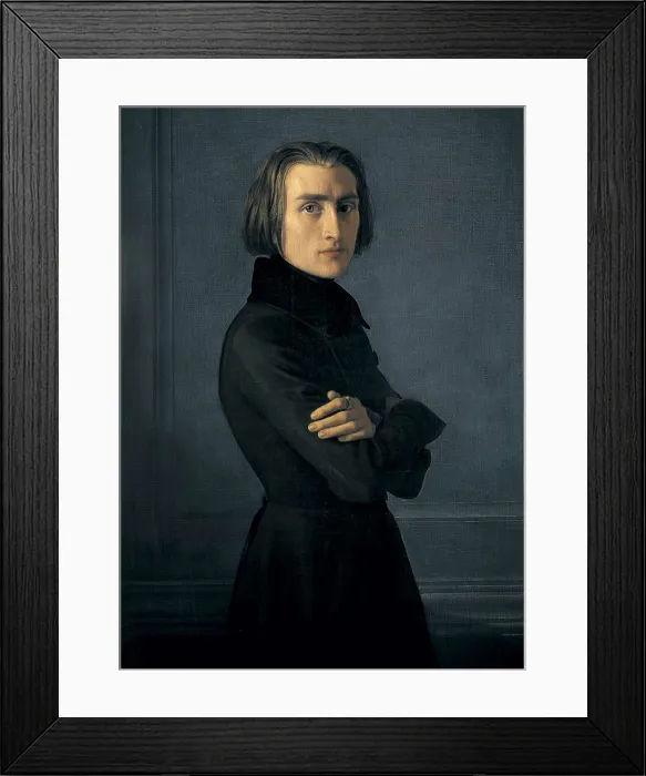 Framed Print : LEHMANN, Heinri (1814-1882). Portrait of Franz Liszt. 1839. Neoclassicism. Oil on canvas. FRANCE. Paris. Muse Carnavalet (Carnavalet Museum) Framed Print : LEHMANN, Heinri (1814-1882). Portrait of Franz Liszt. 1839. Neoclassicism. Oil on canvas. FRANCE. Paris. Muse Carnavalet (Carnavalet Museum)