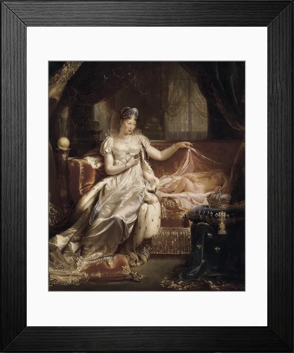 Framed Print : FRANQUE, Joseph (1774-1833). Marie-Louise and the King of Rome. ca. 1811. Oil on canvas. FRANCE. Versailles. National Museum of Versailles