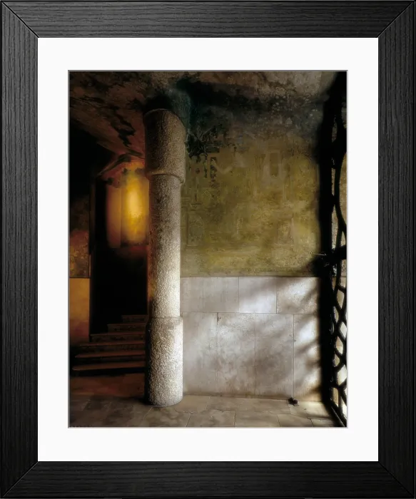 Framed Print : GAUDI i CORNET, Antoni (1852-1926). Mil House or La Pedrera. 1906-1910. SPAIN. Barcelona. Mil House or 'The Quarry'. Inner yard. Modernism. Architecture