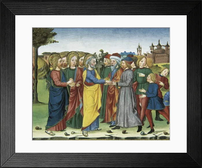 Framed Print : DE PREDIS, Cristoforo (1440-1486). Stories of Saint Joachim, Saint Anne, Virgin Mary, Jesus, the Baptist and the End of the World. 1476 Framed Print : DE PREDIS, Cristoforo (1440-1486). Stories of Saint Joachim, Saint Anne, Virgin Mary, Jesus, the Baptist and the End of the World. 1476