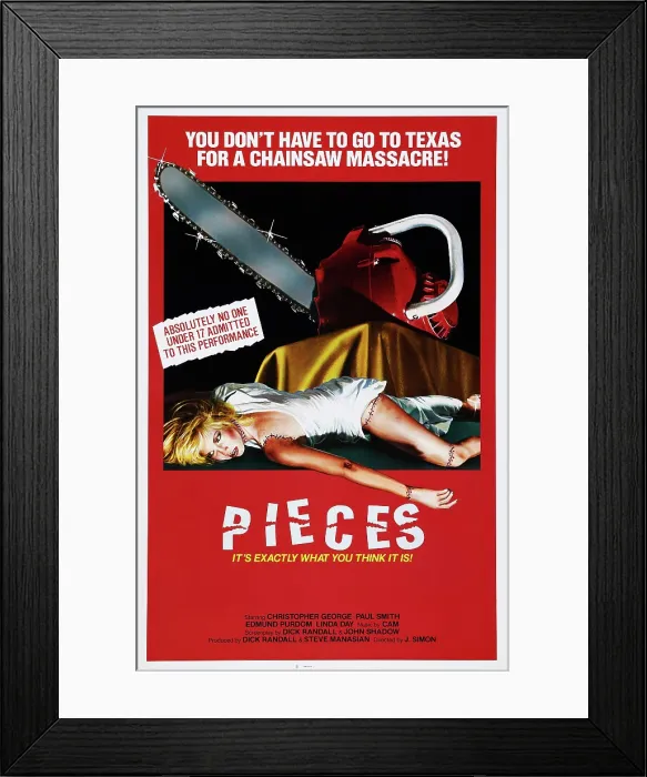 Framed Print : PIECES, (aka MIL GRITOS TIENE LA NOCHE), US poster art, 1983, Film Ventures International  / Courtesy Everett Collection