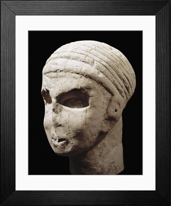 Framed Print : Head from Khirbet el Hajjar (10th c. BC). Iron Age. Sculpture on rock. JORDAN. Amman. Archaeological Museum. AISA / Everett Collection**US SALES ONLY** Framed Print : Head from Khirbet el Hajjar (10th c. BC). Iron Age. Sculpture on rock. JORDAN. Amman. Archaeological Museum. AISA / Everett Collection**US SALES ONLY**