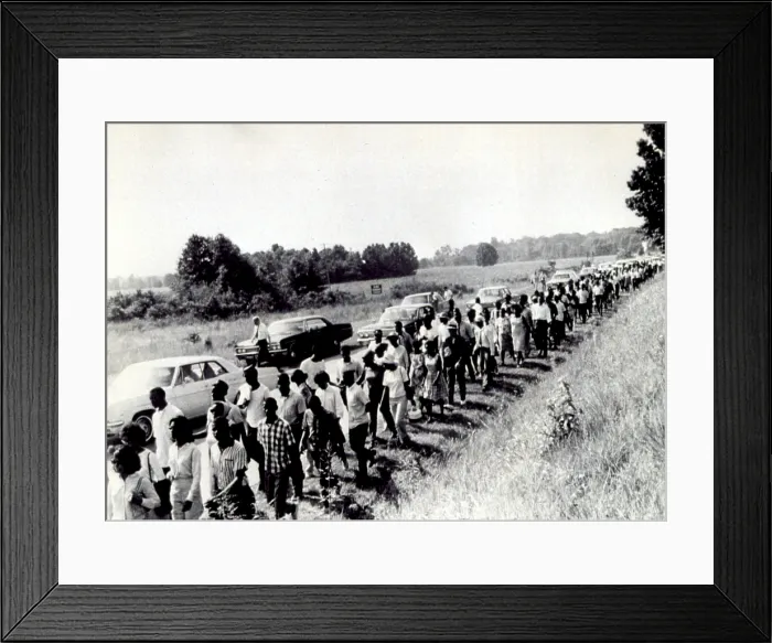 Framed Print : Civil Rights march from Memphis to Jackson, Mississippi, in 1966. Courtesy: CSU Archives / Everett Collection Framed Print : Civil Rights march from Memphis to Jackson, Mississippi, in 1966. Courtesy: CSU Archives / Everett Collection