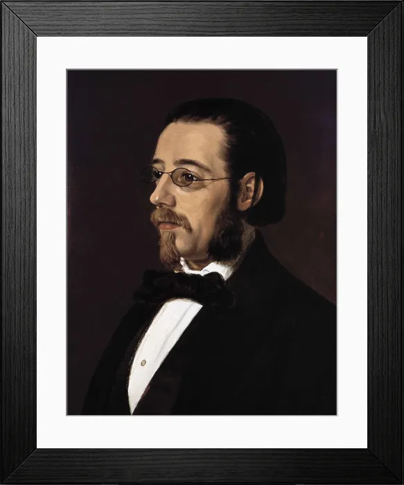 Framed Print : SALOMAN, Geskel (1821-1902). Portrait of Bedrich Smetana. 2nd half 19th c. Oil on canvas. CZECH Rep.. Prague. Bedrich Smetana Museum. AISA / Everett Collection**US SALES ONLY** Framed Print : SALOMAN, Geskel (1821-1902). Portrait of Bedrich Smetana. 2nd half 19th c. Oil on canvas. CZECH Rep.. Prague. Bedrich Smetana Museum. AISA / Everett Collection**US SALES ONLY**