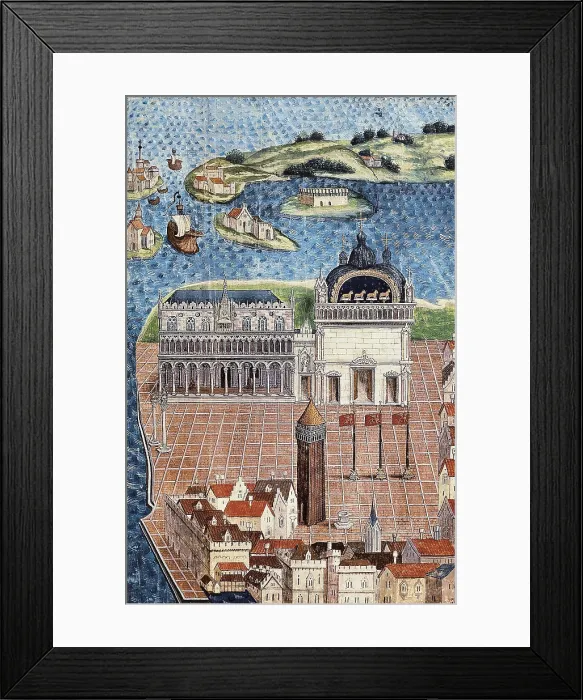 Framed Print : Illustration of a treaty of Venice's city and domain government and regime, by the Admiral Louis Malet de Graville. Miniature Painting. FRANCE. Chantilly Framed Print : Illustration of a treaty of Venice's city and domain government and regime, by the Admiral Louis Malet de Graville. Miniature Painting. FRANCE. Chantilly