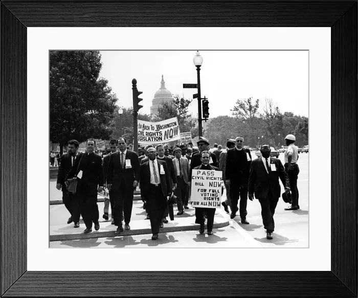 Framed Print : Civil Rights demonstrators in Washington D.C. 6 / 15 / 64. Courtesy: CSU Archives / Everett Collection Framed Print : Civil Rights demonstrators in Washington D.C. 6 / 15 / 64. Courtesy: CSU Archives / Everett Collection