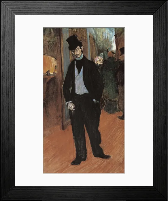 Framed Print : TOULOUSE-LAUTREC, Henri de (1864-1901). Gabriel Tapi de Cleyran. 1894. Post-Impressionism. Oil on canvas. FRANCE. Albi. Toulouse-Lautrec Museum