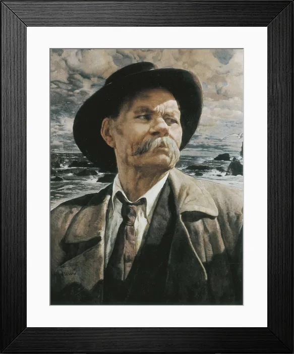 Framed Print : GORKI, Maksim (1868-1936). Painting. AISA / Everett Collection**US SALES ONLY**