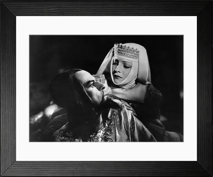 Framed Print : IVAN THE TERRIBLE, PART ONE, (aka IVAN GROZNYY I, aka IVAN THE TERRIBLE, PART I), Nikolai Cherkasov (left) as Czar Ivan IV, i.e. Ivan the Terrible, Lyudmila Tselikovskaya, 1944