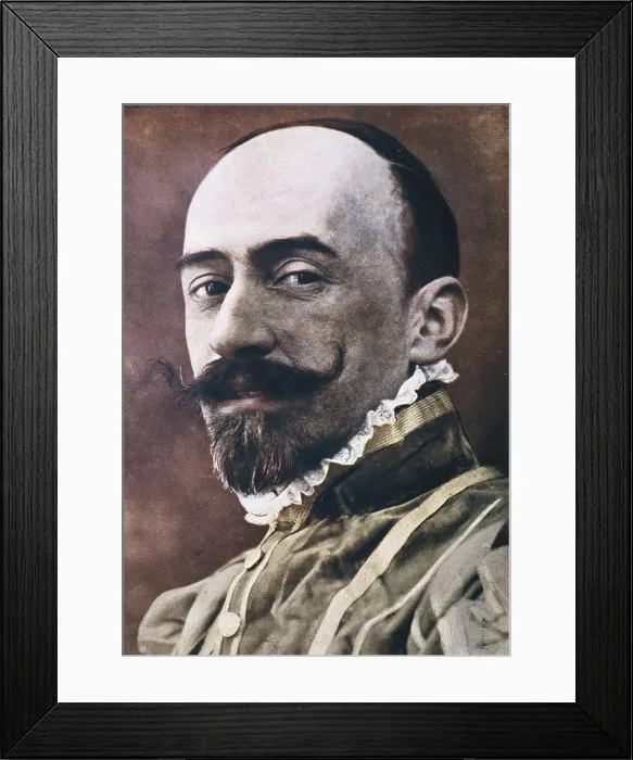 Framed Print : BENAVENTE, Jacinto (1866-1954). The author in the role of Crispin from his work 'Los intereses creados' (The Bonds of Interest), premiered in 1907 Framed Print : BENAVENTE, Jacinto (1866-1954). The author in the role of Crispin from his work 'Los intereses creados' (The Bonds of Interest), premiered in 1907