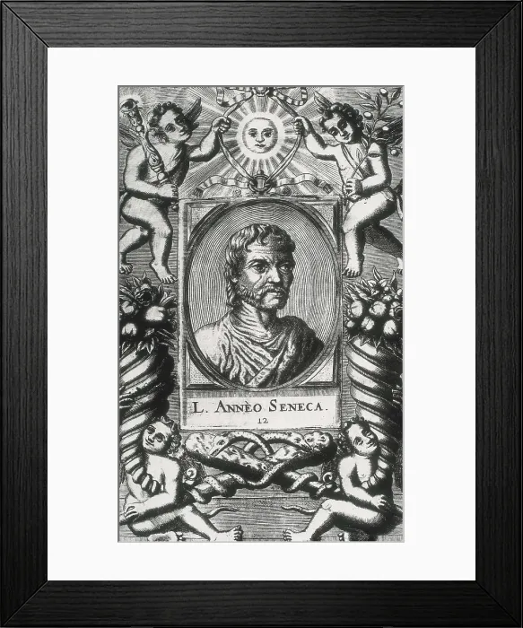 Framed Print : SENECA, Lucius Annaeus (4 BC-65). Etching. AISA / Everett Collection**US SALES ONLY**
