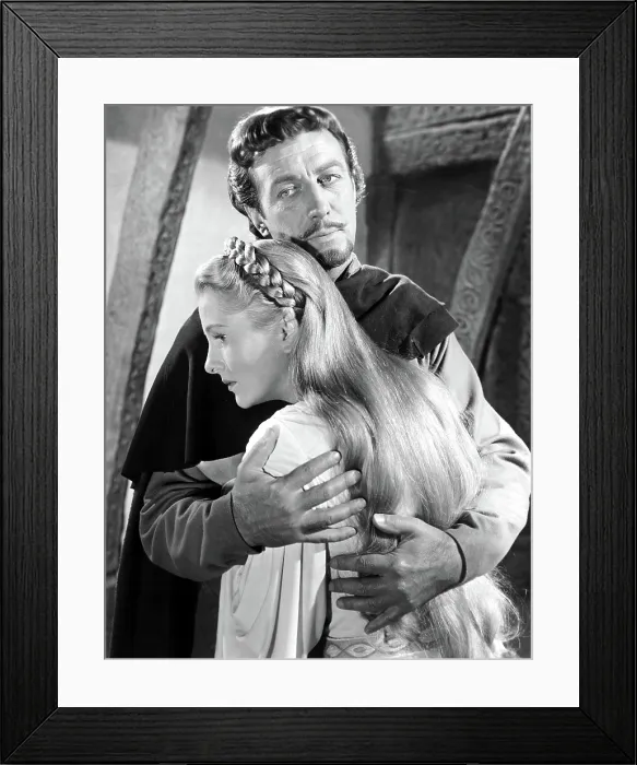 Framed Print : IVANHOE, Robert Taylor, Joan Fontaine, 1952