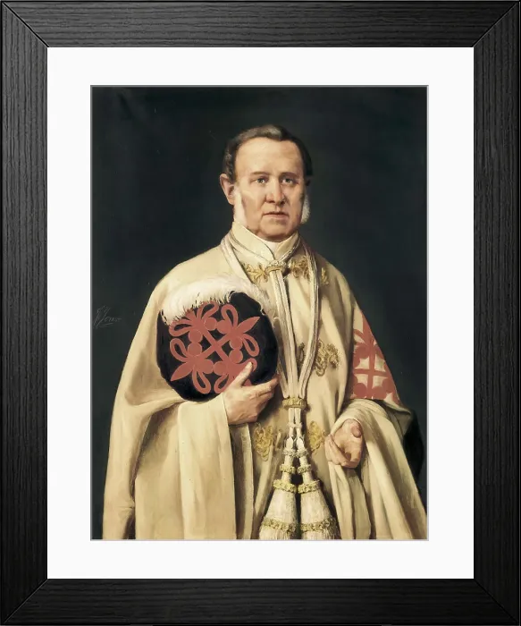 Framed Print : JOVER Y CASANOVA, Francisco (1836-1890). Marquis of Viluma. mid. 19th c. Portrait of the Marquis of Viluma by Francisco Jover. Oil on canvas. SPAIN. Madrid. Senate Palace