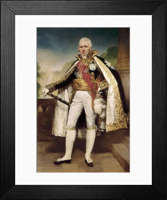 Framed Print : GROS, Antoine Jean, Baron (1771-1835). Claude-Victor Perrin, Duke of Bellune, Marshal of Francia. 1812. Neoclassicism. Oil on canvas. FRANCE. Versailles