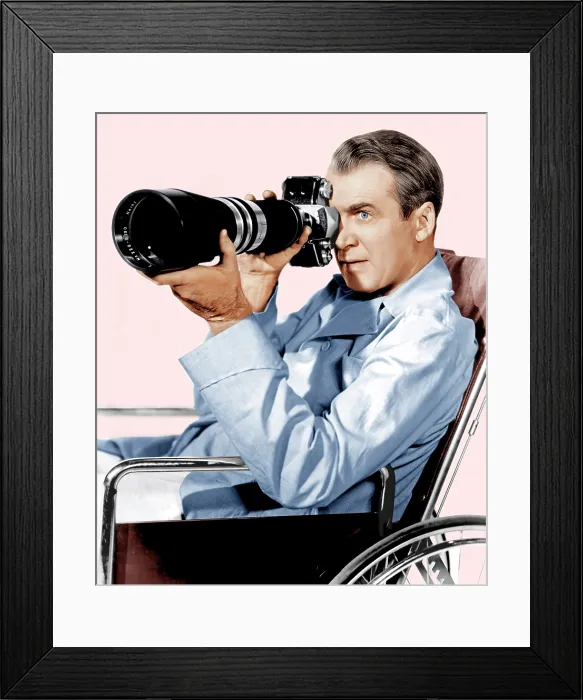Framed Print : REAR WINDOW, James Stewart, 1954 Framed Print : REAR WINDOW, James Stewart, 1954