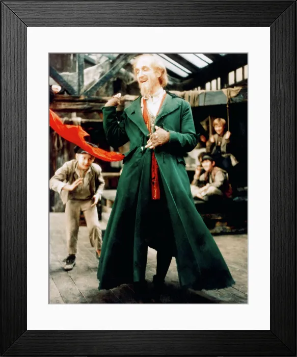 Framed Print : OLIVER!, Mark Lester (left), Ron Moody (front), 1968 Framed Print : OLIVER!, Mark Lester (left), Ron Moody (front), 1968