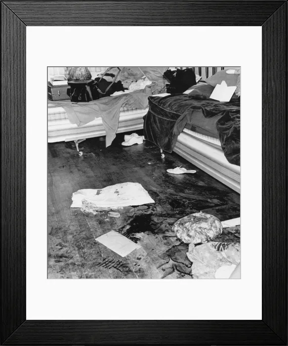 Framed Print : Bloody crime scene in the apartment where Richard Speck murdered eight student nurses. Chicago, July 14, 1966. (CSU_2015_11_1288)