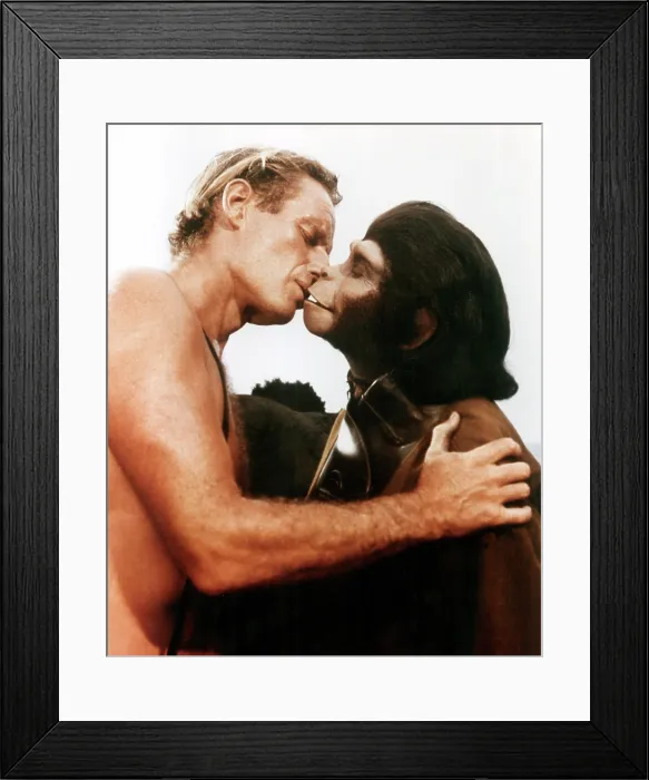 Framed Print : PLANET OF THE APES, Charlton Heston, Kim Hunter, 1968, TM & Copyright (c) 20th Century Fox Film Corp. All rights reserved Framed Print : PLANET OF THE APES, Charlton Heston, Kim Hunter, 1968, TM & Copyright (c) 20th Century Fox Film Corp. All rights reserved