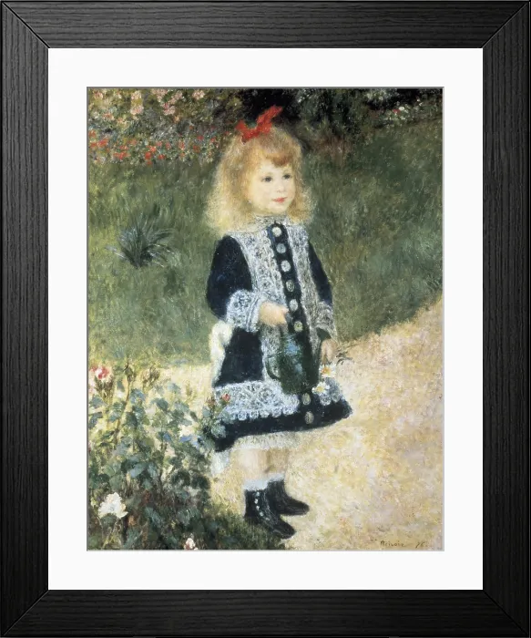 Framed Print : RENOIR, Pierre-Auguste (1841-1919). A Girl with a Watering Can. 1876. Impressionism. Oil on canvas. UNITED STATES OF AMERICA. Washington. National Gallery of Art Framed Print : RENOIR, Pierre-Auguste (1841-1919). A Girl with a Watering Can. 1876. Impressionism. Oil on canvas. UNITED STATES OF AMERICA. Washington. National Gallery of Art