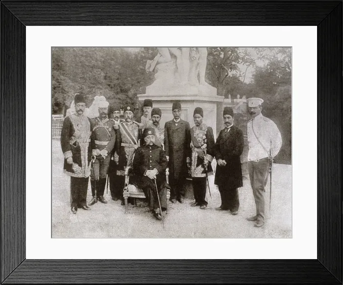 Framed Print : Mozzafar Al-Din (1853-1907). Shah of Persia (1897-1907). AISA / Everett Collection**US SALES ONLY** Framed Print : Mozzafar Al-Din (1853-1907). Shah of Persia (1897-1907). AISA / Everett Collection**US SALES ONLY**
