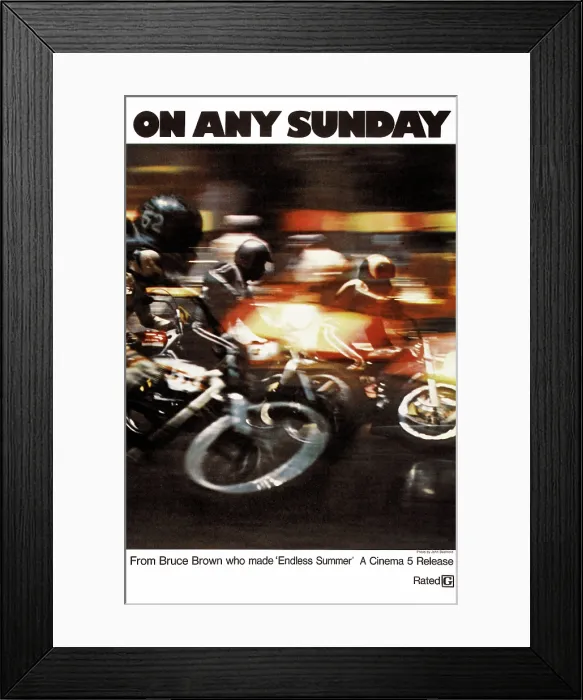 Framed Print : ON ANY SUNDAY, 1971