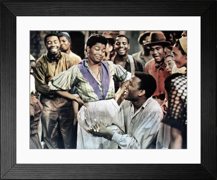 Framed Print : PORGY AND BESS, back to front: Pearl Bailey, Sidney Poitier, 1959