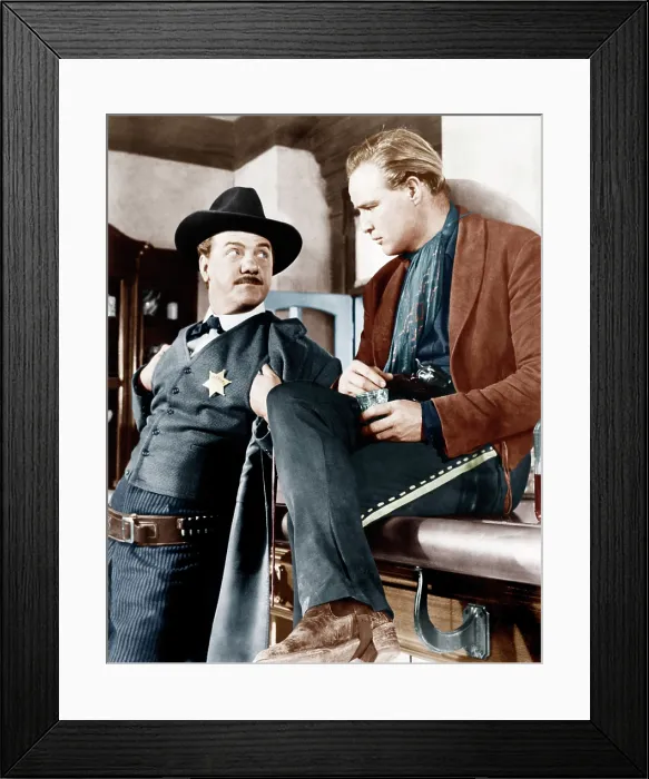 Framed Print : ONE-EYED JACKS, from left: Karl Malden, Marlon Brando, 1961 Framed Print : ONE-EYED JACKS, from left: Karl Malden, Marlon Brando, 1961