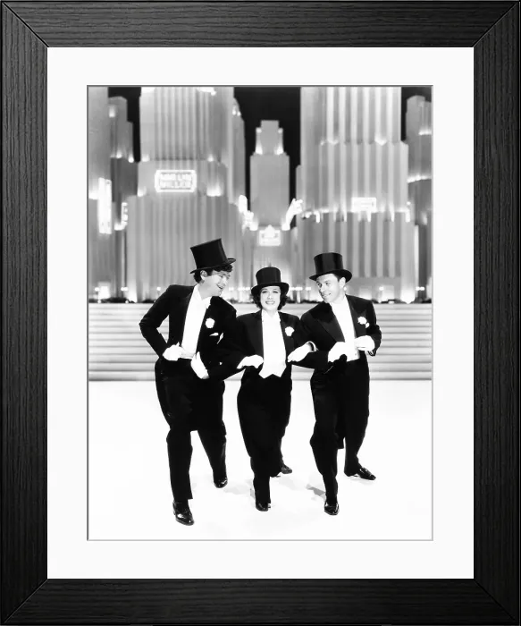 Framed Print : BROADWAY MELODY OF 1938, from left: Buddy Ebsen, Eleanor Powell, George Murphy, 1937