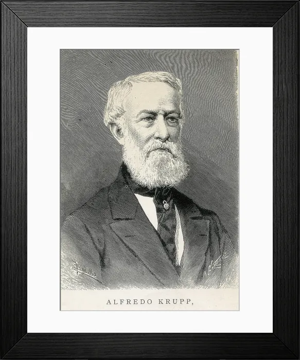 Framed Print : KRUPP, Alfred (1812-1887). German industrialist of iron and steel. Engraving. AISA / Everett Collection**US SALES ONLY** Framed Print : KRUPP, Alfred (1812-1887). German industrialist of iron and steel. Engraving. AISA / Everett Collection**US SALES ONLY**
