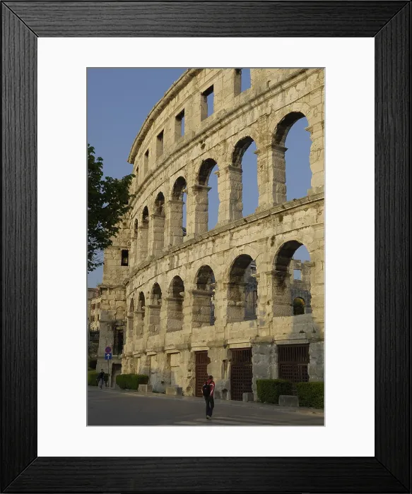 Framed Print : CROATIA. Pula. Roman amphitheatre. Roman art. Early Empire. Architecture. AISA / Everett Collection**US SALES ONLY**