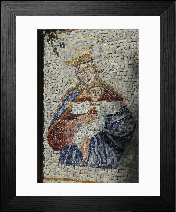 Framed Print : CROATIA. ISTRIA. Brijuni Islands National Park. Mosaic of a Madonna. Byzantine art. Painting. AISA / Everett Collection**US SALES ONLY**