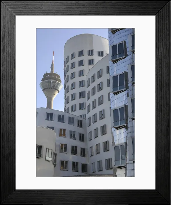 Framed Print : GEHRY, Frank (1929). GERMANY. Dsseldorf. Building complex located at the Media Harbour Framed Print : GEHRY, Frank (1929). GERMANY. Dsseldorf. Building complex located at the Media Harbour