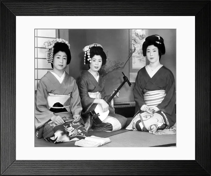 Framed Print : Japanese women, undated.. Courtesy: CSU Archives / Everett Collection Framed Print : Japanese women, undated.. Courtesy: CSU Archives / Everett Collection