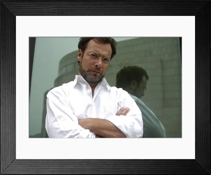 Framed Print : BOTEROJuan Carlos (1960). Writer. 2006. Oscar Elias / AISA / Everett Collection (184530)**US SALES ONLY**
