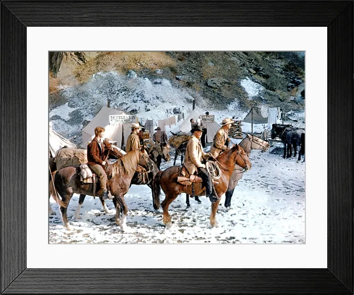 Framed Print : RIDE THE HIGH COUNTRY, Mariette Hartley, Ron Starr, Joel McCrea, Randolph Scott, 1962 Framed Print : RIDE THE HIGH COUNTRY, Mariette Hartley, Ron Starr, Joel McCrea, Randolph Scott, 1962