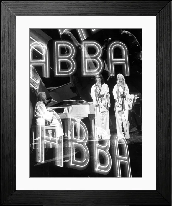 Framed Print : ABBA performing on an NBC program in 1976.. Courtesy: CSU Archives / Everett Collection Framed Print : ABBA performing on an NBC program in 1976.. Courtesy: CSU Archives / Everett Collection