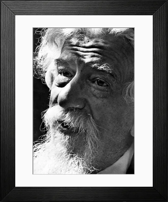 Framed Print : Abraham Joshua Heschel, philosopher and author, in a portrait from the early 1970s.. Courtesy: CSU Archives  /  Everett Collection