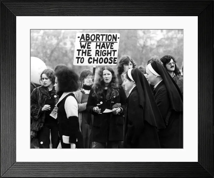 Framed Print : Anti-abortion rally and counter-rally in Hyde Park, London, April 28, 1974.. Courtesy: CSU Archives / Everett Collection Framed Print : Anti-abortion rally and counter-rally in Hyde Park, London, April 28, 1974.. Courtesy: CSU Archives / Everett Collection
