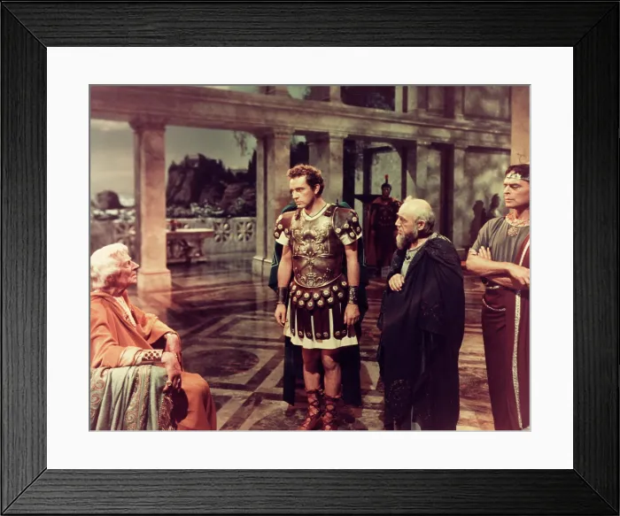 Framed Print : THE ROBE, from left: Ernest Thesiger, Richard Burton, 1953. TM and Copyright 20th Century Fox Film Corp. All rights reserved. Courtesy: Everett Collection