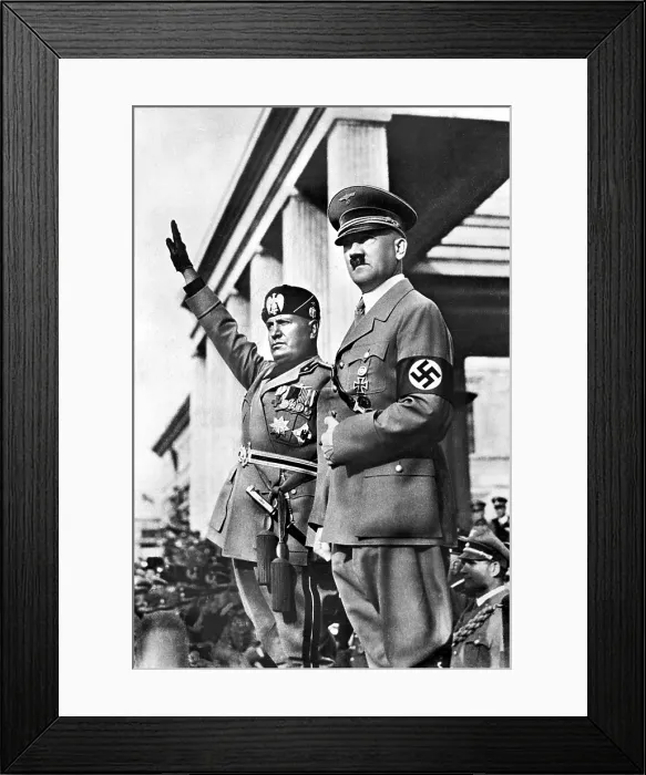Framed Print : Mussolini and Hitler together in Berlin, May 1, 1938. CSU Archives Framed Print : Mussolini and Hitler together in Berlin, May 1, 1938. CSU Archives