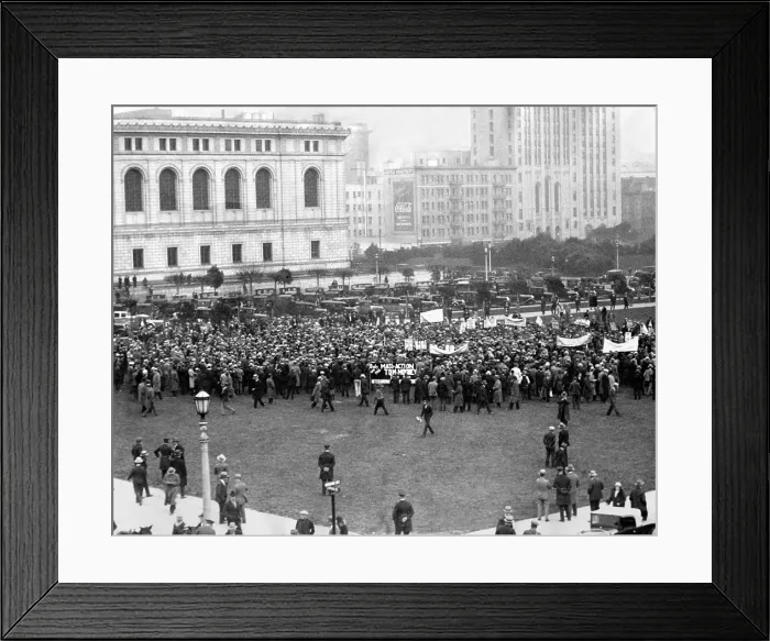 Framed Print : Communists held a demonstration for Thomas Mooney's release in San Francisco. Dec. 1, 1931 Framed Print : Communists held a demonstration for Thomas Mooney's release in San Francisco. Dec. 1, 1931