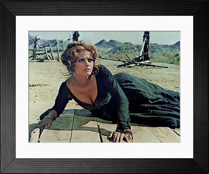 Framed Print : ONCE UPON A TIME IN THE WEST, Claudia Cardinale, 1968 Framed Print : ONCE UPON A TIME IN THE WEST, Claudia Cardinale, 1968