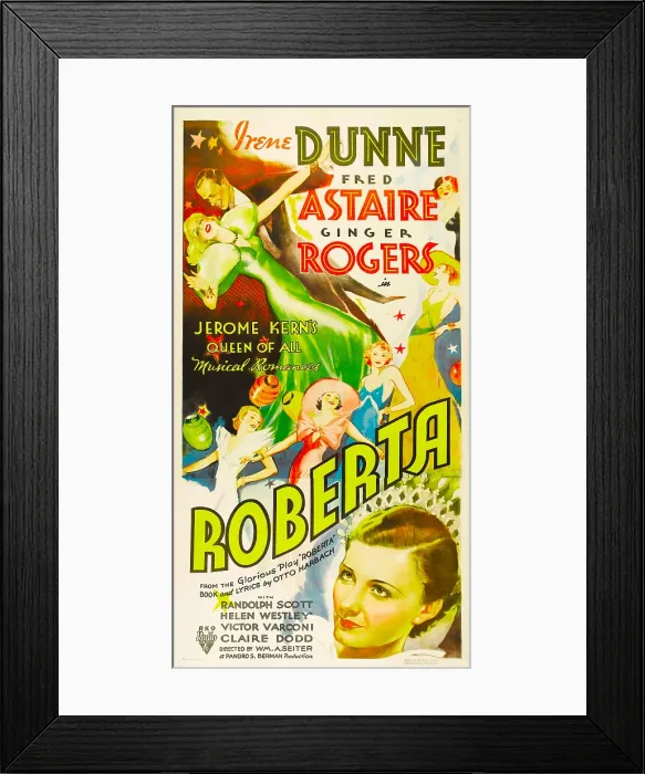 Framed Print : ROBERTA, Ginger Rogers, Fred Astaire, Irene Dunne, 1935