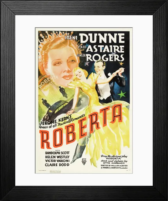 Framed Print : ROBERTA, Irene Dunne, Ginger Rogers, Fred Astaire, 1935 Framed Print : ROBERTA, Irene Dunne, Ginger Rogers, Fred Astaire, 1935
