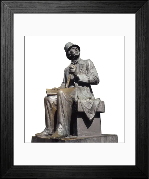 Framed Print : ANDERSEN, Hans Christian (1805-1875). Sculpture situated in Rosenborg Garden. Sculpture on bronze. DENMARK. ZEALAND. COPENHAGEN. Copenhagen Framed Print : ANDERSEN, Hans Christian (1805-1875). Sculpture situated in Rosenborg Garden. Sculpture on bronze. DENMARK. ZEALAND. COPENHAGEN. Copenhagen