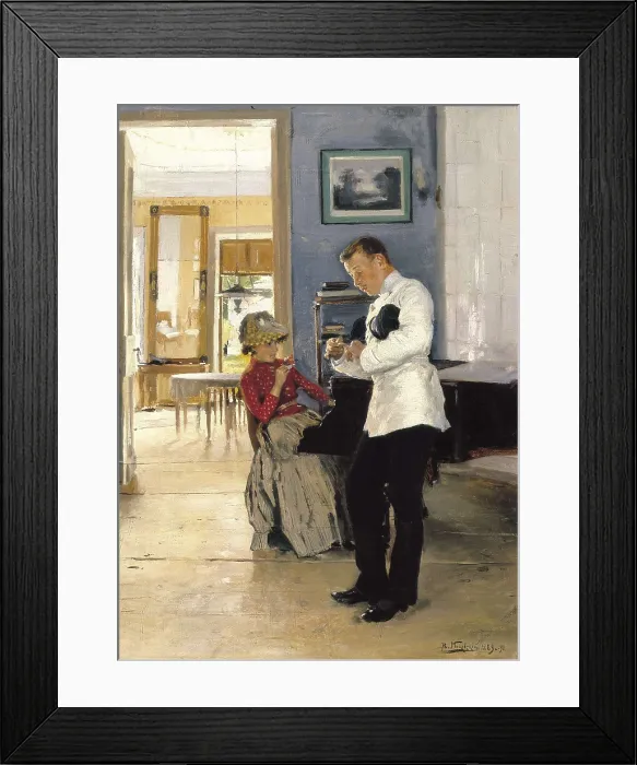 Framed Print : MAKOVSKI, Vladimir Yegorovitch (1846-1920). Declaration of Love. 1889-1891. Realism. Oil on canvas. RUSSIA. Moscow. Tretyakov Gallery. AISA / Everett Collection**US SALES ONLY**
