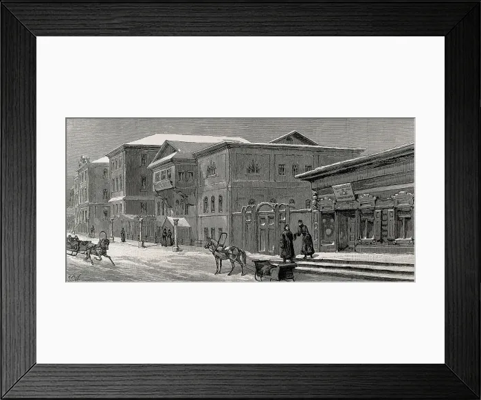 Framed Print : PRICE, Julius Mendes (1857-1924). Collegiate Schools in Yeniseisk (Siberia). 1891. Engraving. AISA / Everett Collection**US SALES ONLY** Framed Print : PRICE, Julius Mendes (1857-1924). Collegiate Schools in Yeniseisk (Siberia). 1891. Engraving. AISA / Everett Collection**US SALES ONLY**