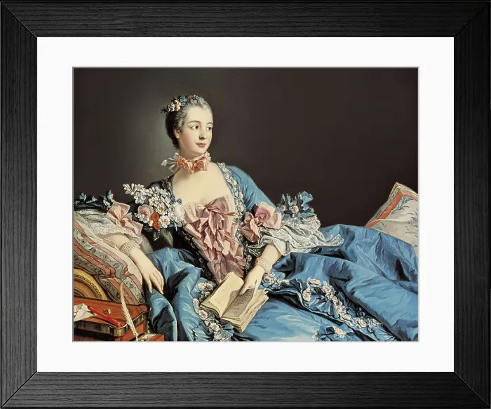 Framed Print : BOUCHER, Franois (1703-1770). Madame de Pompadour. ca. 1750. French school. Rococo art. Oil on canvas. UNITED KINGDOM. SCOTLAND. Edinburgh. National Gallery of Scotland Framed Print : BOUCHER, Franois (1703-1770). Madame de Pompadour. ca. 1750. French school. Rococo art. Oil on canvas. UNITED KINGDOM. SCOTLAND. Edinburgh. National Gallery of Scotland