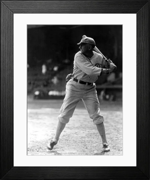 Framed Print : Shoeless Joe Jackson, batting practice, Chicago White Sox, 1920