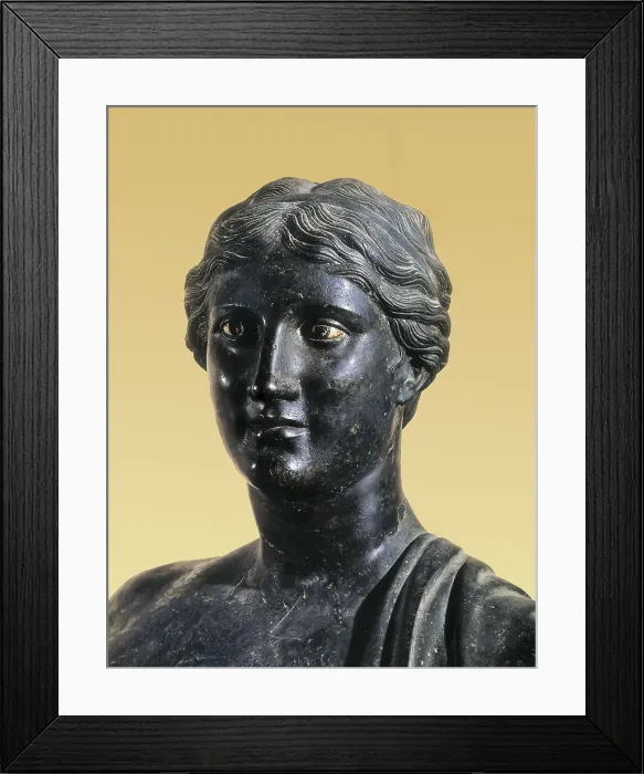 Framed Print : SAPPHO (612-545 BC). Greek art. Sculpture on bronze. ITALY. Naples. National Museum of Archaeology. AISA / Everett Collection**US SALES ONLY** Framed Print : SAPPHO (612-545 BC). Greek art. Sculpture on bronze. ITALY. Naples. National Museum of Archaeology. AISA / Everett Collection**US SALES ONLY**